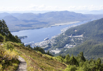 View of Ketchikan from Deer Mountain in Ketchikan, Alaska
