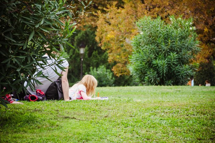 The People relaxing in Ciutadella Park in the Born Quarter - Barcelona photo locations