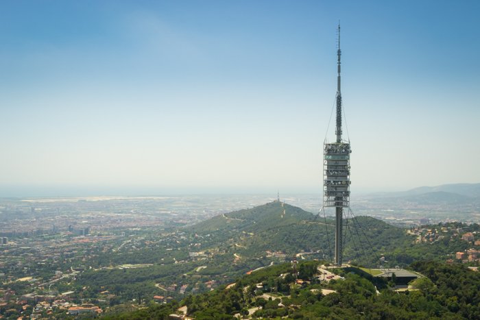 The Tibidabo is the 512 meters high mountain that overlooks Barcelona