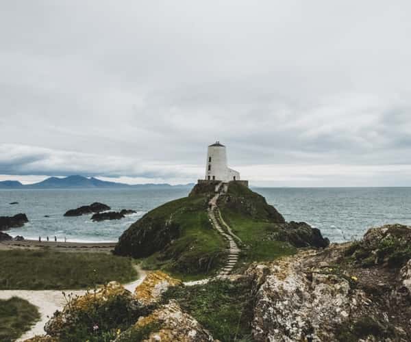 Llanddwyn point and lighthouse