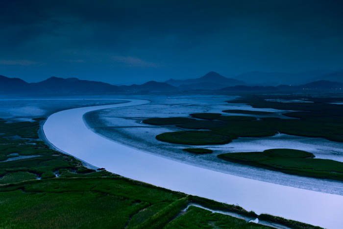 an image of a meandering river - travel photography