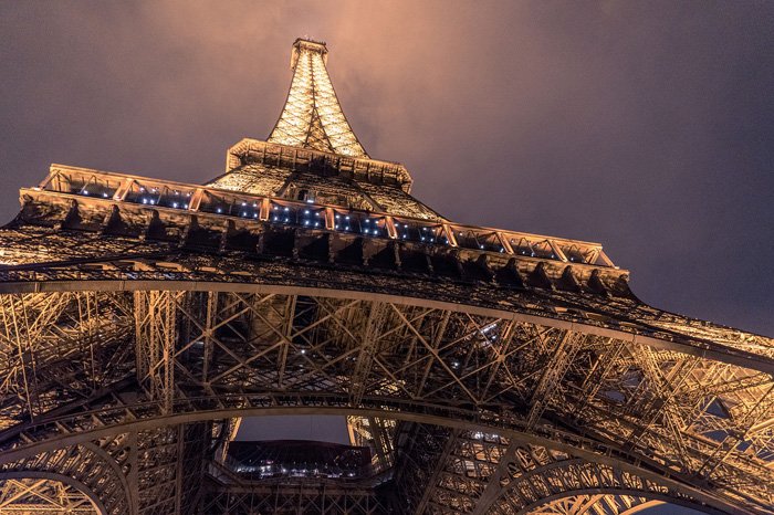 A view from underneath the eiffel tower - best photography museum