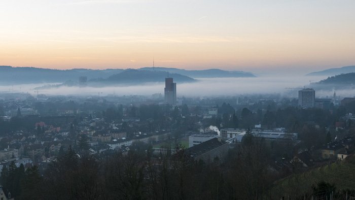 Aerial cityscape of Switzerland - best photography museum collections