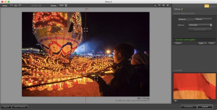Screenshot of editing a travel image in Lightroom