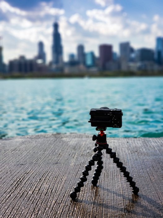 Portable travel tripod for small camera